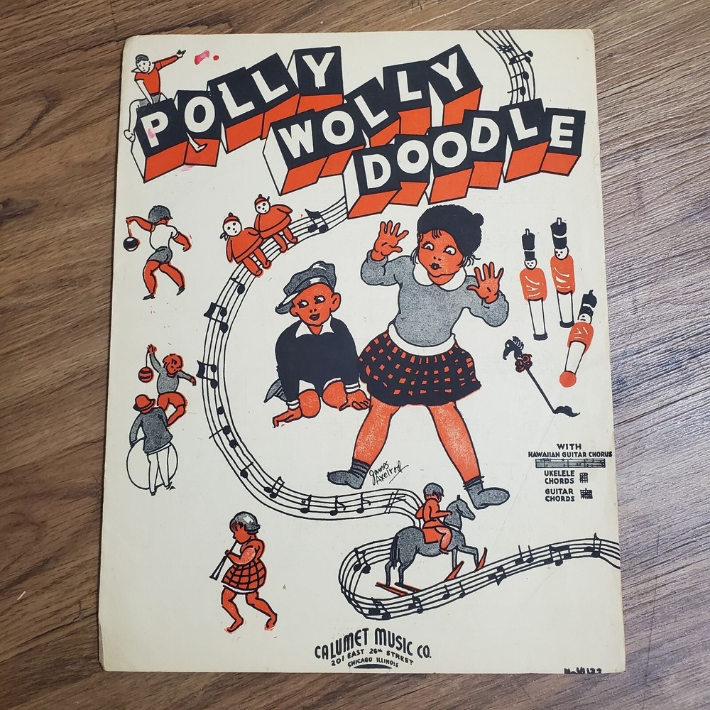 Polly Wolly Doodle James Axelrod Calumet Music 1936 Sheet Music Vintage